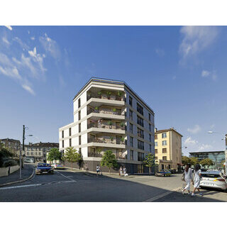 Vue densemble du futur quartier rsidentiel  Melun centre,  proximit du RER D LMNP programme La Passerelle