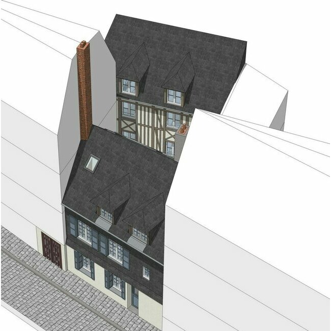 Honfleur (14) Malraux 30% - Déficit Foncier ASL Résidence La Foulerie Honfleur : 5 logements restaurés, du studio au T2bis, dans un emplacement patrimonial.