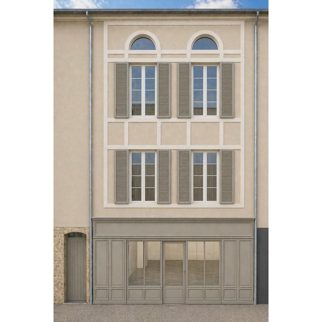 Dax (40) Denormandie - Déficit Foncier ASL Façade rénovée du programme Les Carmes, en hypercentre de Dax.